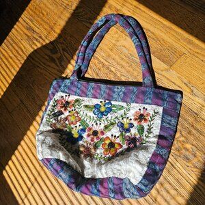 Boho bag embroidered with beads